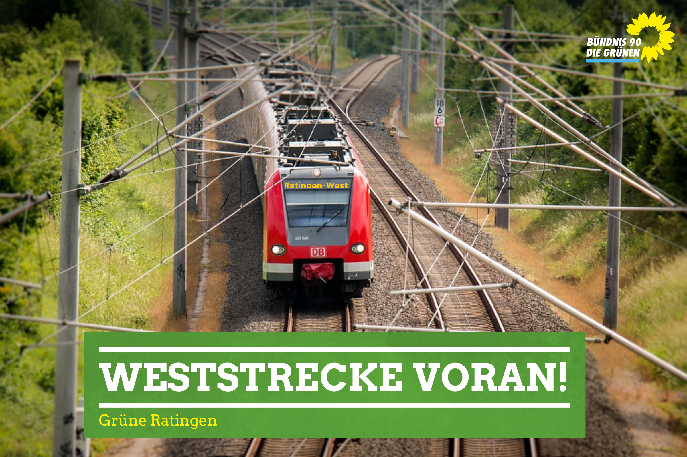 Grüne Ratingen bringen die Ratinger Weststrecke für den Personenverkehr voran.